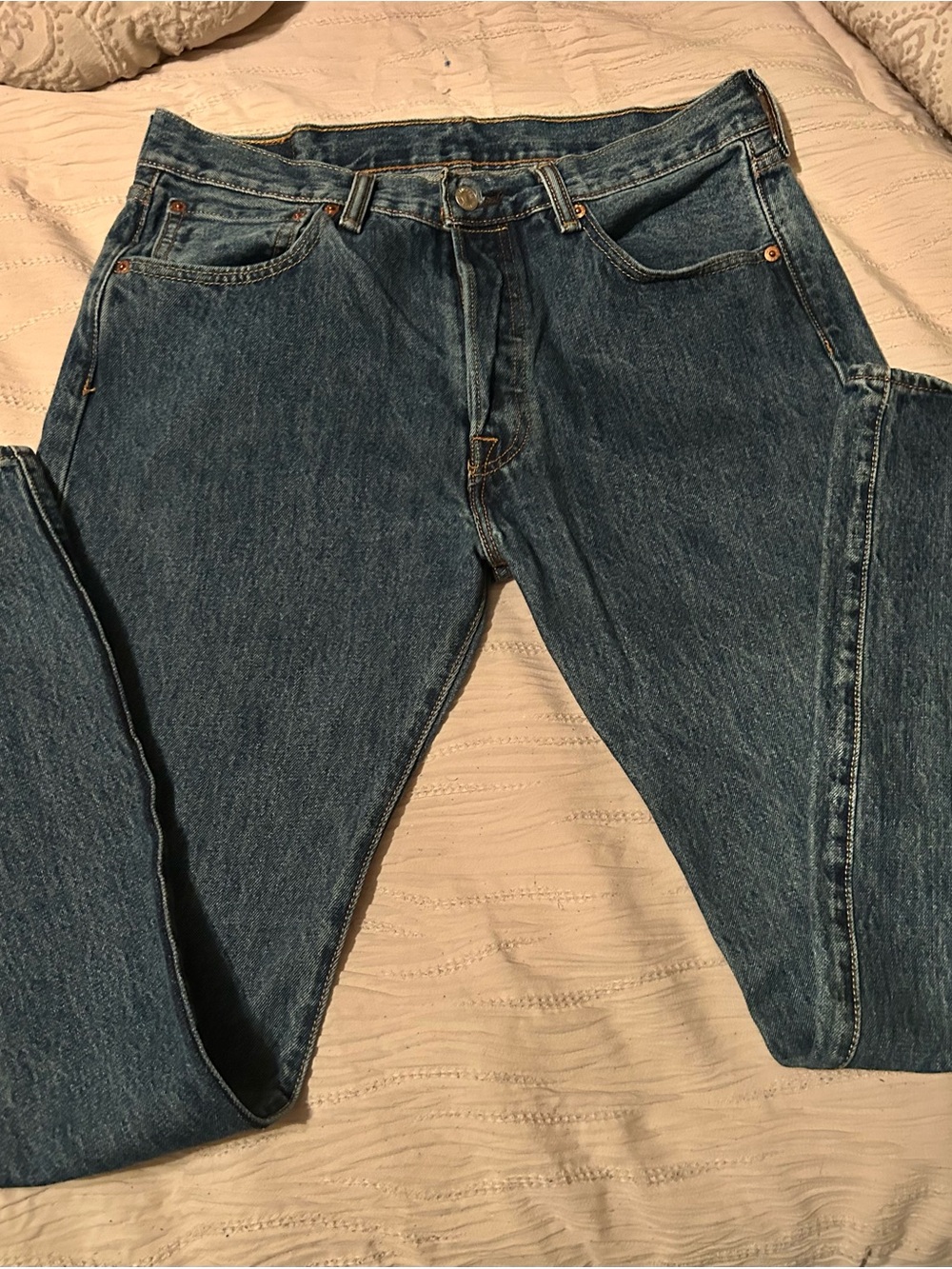 501 Levi's Men's Dark Blue Jeans